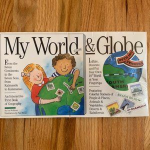 My World & Globe book - NWT